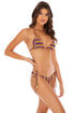 Luli Fama Jungle Glow SEAMLESS RUCHED BRAZILIAN TIE SIDE BOTTOM